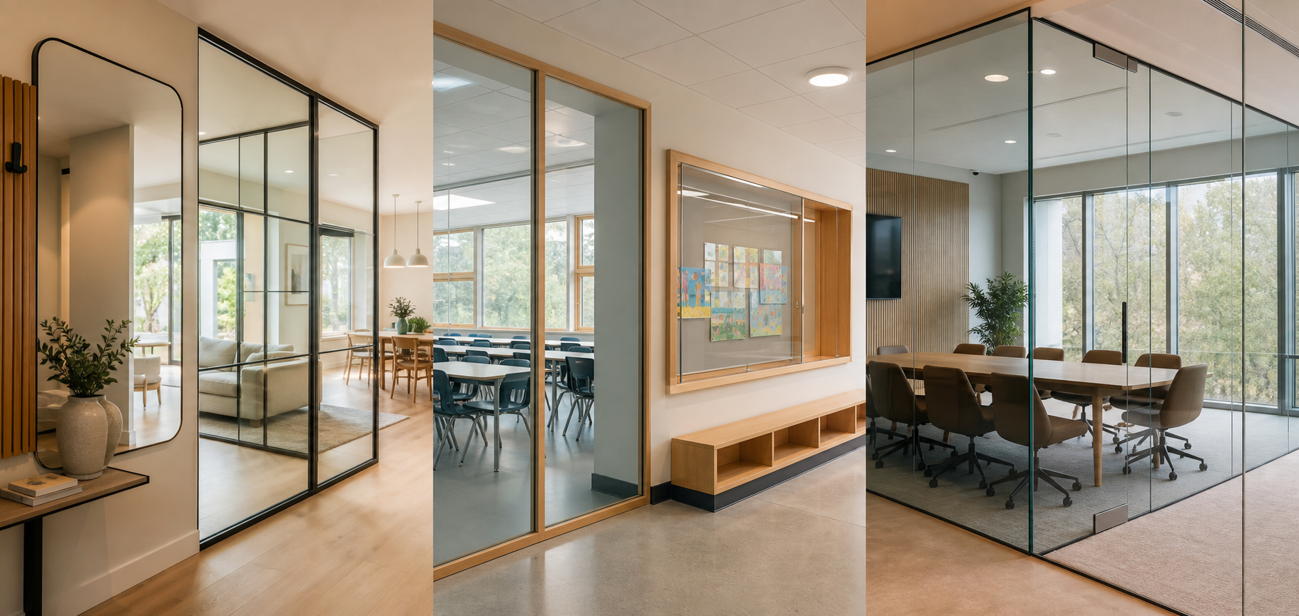 Glass ideas for homes, schools, and offices by Shree Thirumala Glass and Plywoods